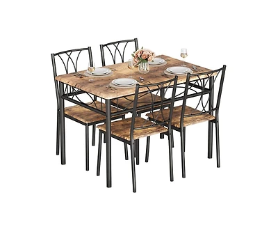 gaomon Kitchen Dining Room Table Set for 4 with Chairs, Dining Table with Chairs, 5 Piece Dining Table Set