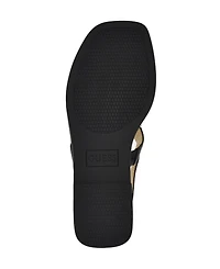 Guess Women's Reality G-Elite T-Strap Flat Sandals