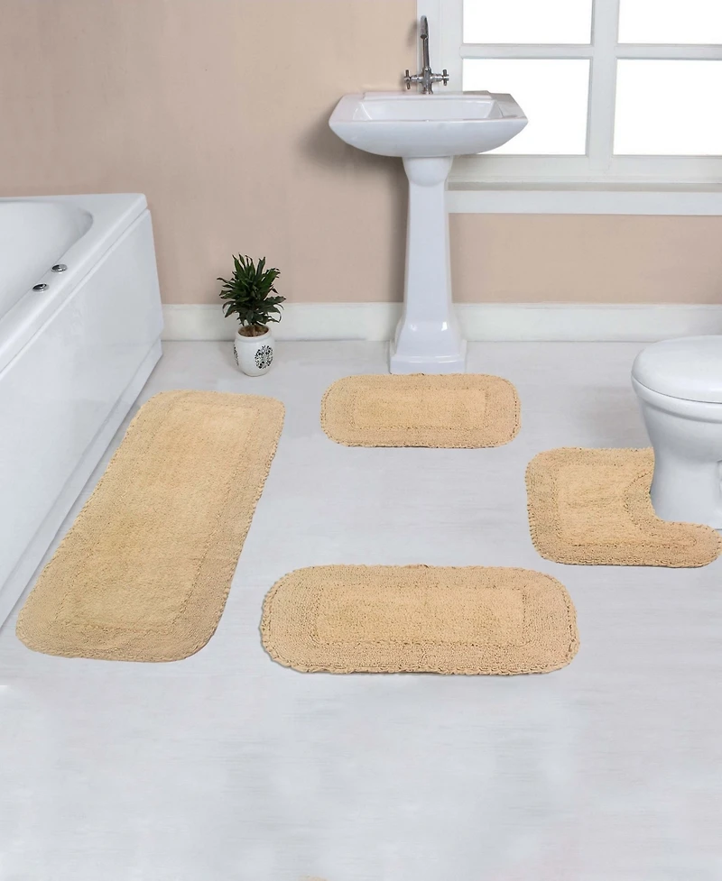 Home Weavers Radiant 4-Pc. Bath Rug Set