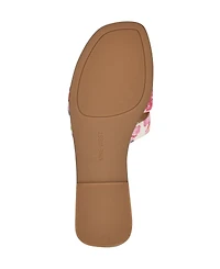 Nine West Women's Germani Woven Flat Slip-On Sandals