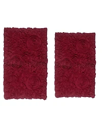 Home Weavers Bell Flower 2-Pc. Bath Rug Set