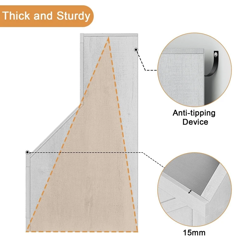 Gaomon Kids Bookshelf Bookcase Toddlers Playhouse Cabinet Shelf