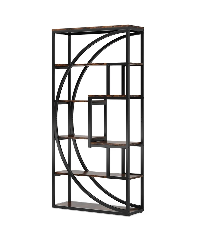 Tribesigns 70.8 inch Tall Bookshelf with 8 Open Storage Shelf,Industrial 5-Tier Etagere Bookcase