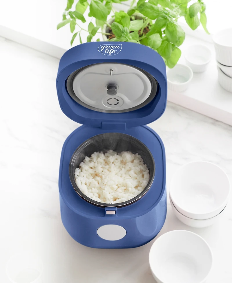 GreenLife Ceramic Nonstick Healthy Go Grains Rice Cooker