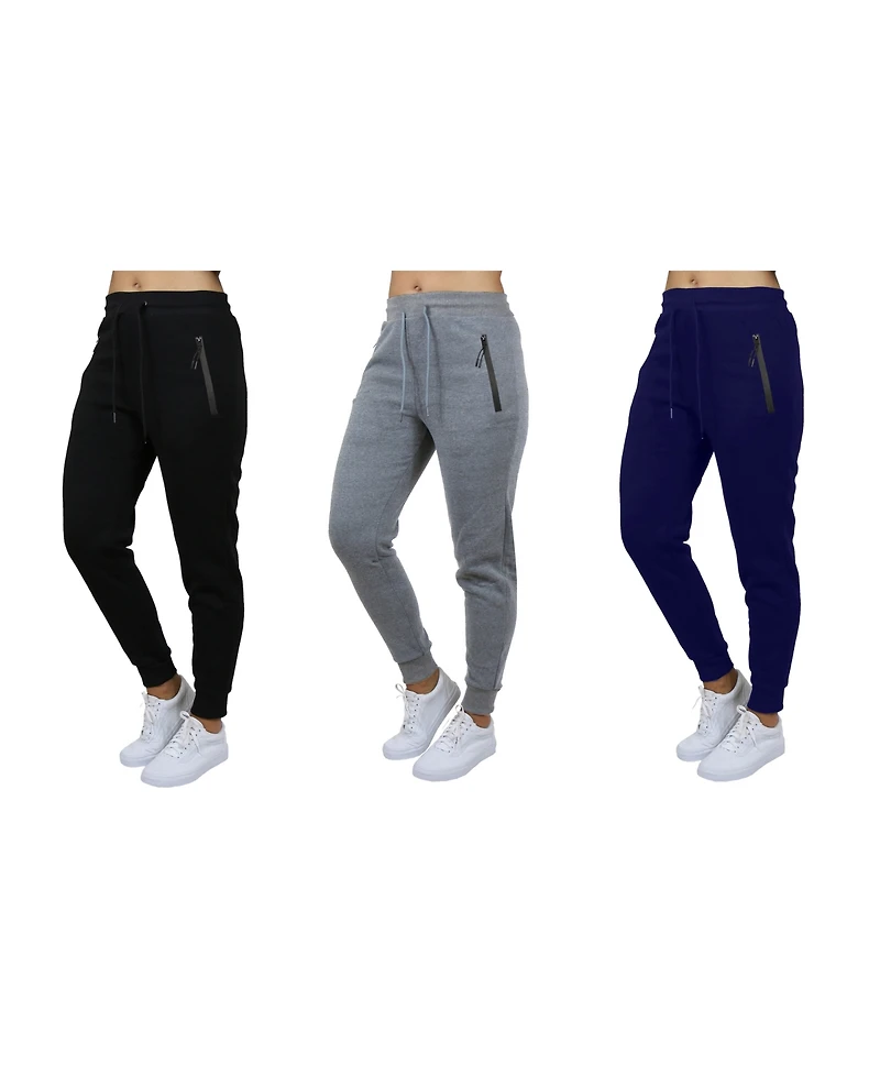 Galaxy By Harvic Women's Pro Star Modern Fit Fleece Lined Joggers