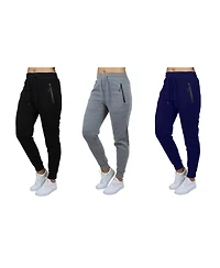 Galaxy By Harvic Women's Pro Star Modern Fit Fleece Lined Joggers