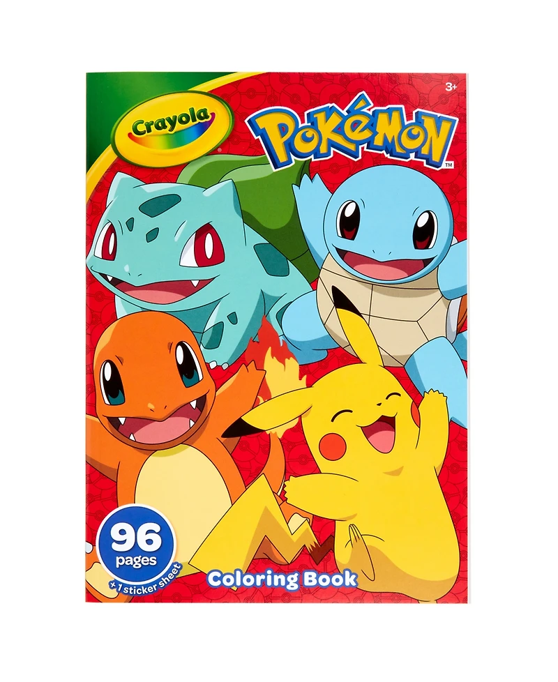 Crayola Pokemon Coloring Book, 96 Pages, Pack of 8