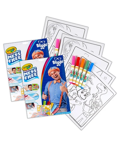 Crayola Color Wonder Blippi Coloring Pad and Markers, Pack of 2