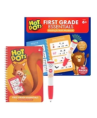 Educational Insights Hot Dots First Grade Essentials Reading and Math Workbook