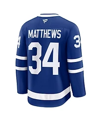 Fanatics Men's Auston Matthews Blue Toronto Maple Leafs Captain Patch Home Premium Jersey