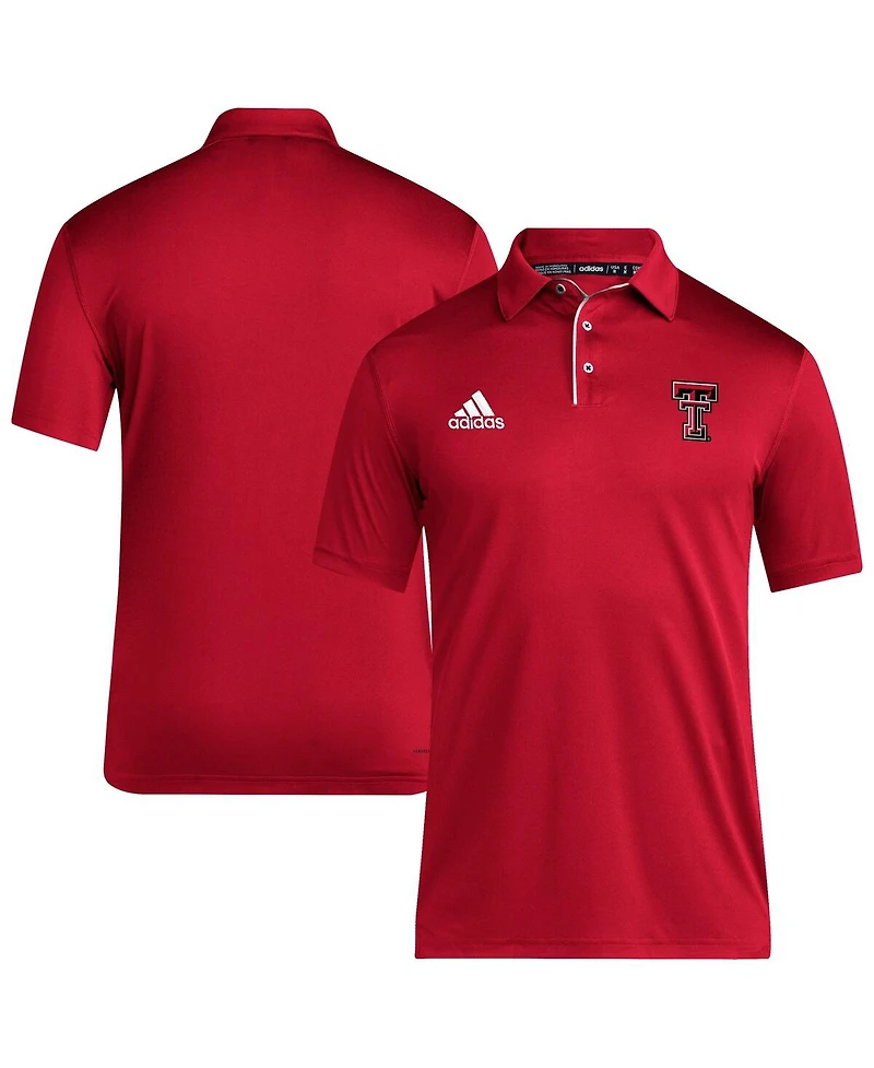 Adidas Men's Red Texas Tech Red Raiders 2024 Coaches Aeroready Polo