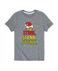 The Grinch Big Boys Stink Stank Stunk Graphic Tee