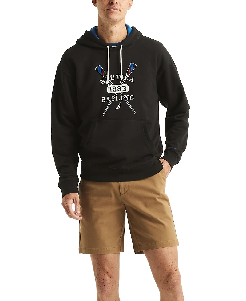 Nautica Men's Pullover Logo Graphic Hoodie