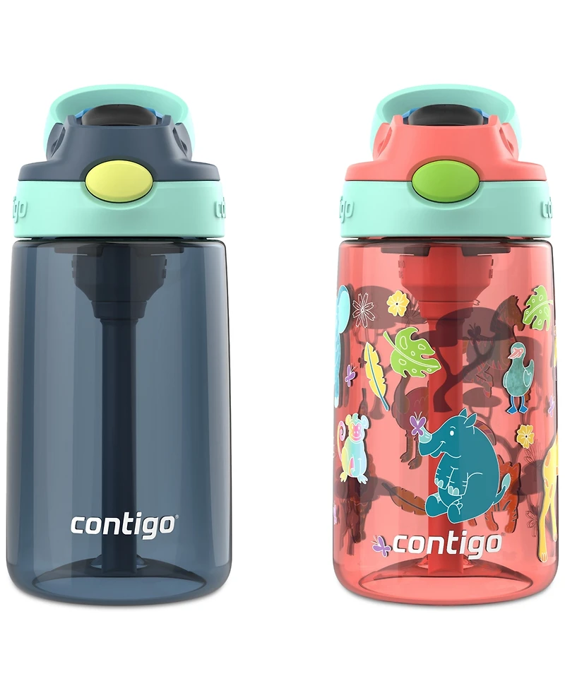 Contigo Kids 2-Pack Autospout Straw 14-Oz. Water Bottles