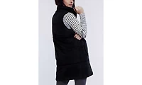 Women's Woven Full-Zip Sleeveless Quilted Puffer Vest - Motherhood Maternity