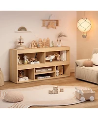 gaomon 6 Cubes Kids Bookshelf Wooden Storage Cabinet Playhouse Shelves Cabinet