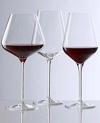 Stolzle Lausitz Quatrophil Burgundy Glasses, Set of 4