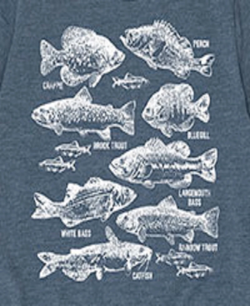 Hybrid Big Boys Types Of Fish Graphic Tee