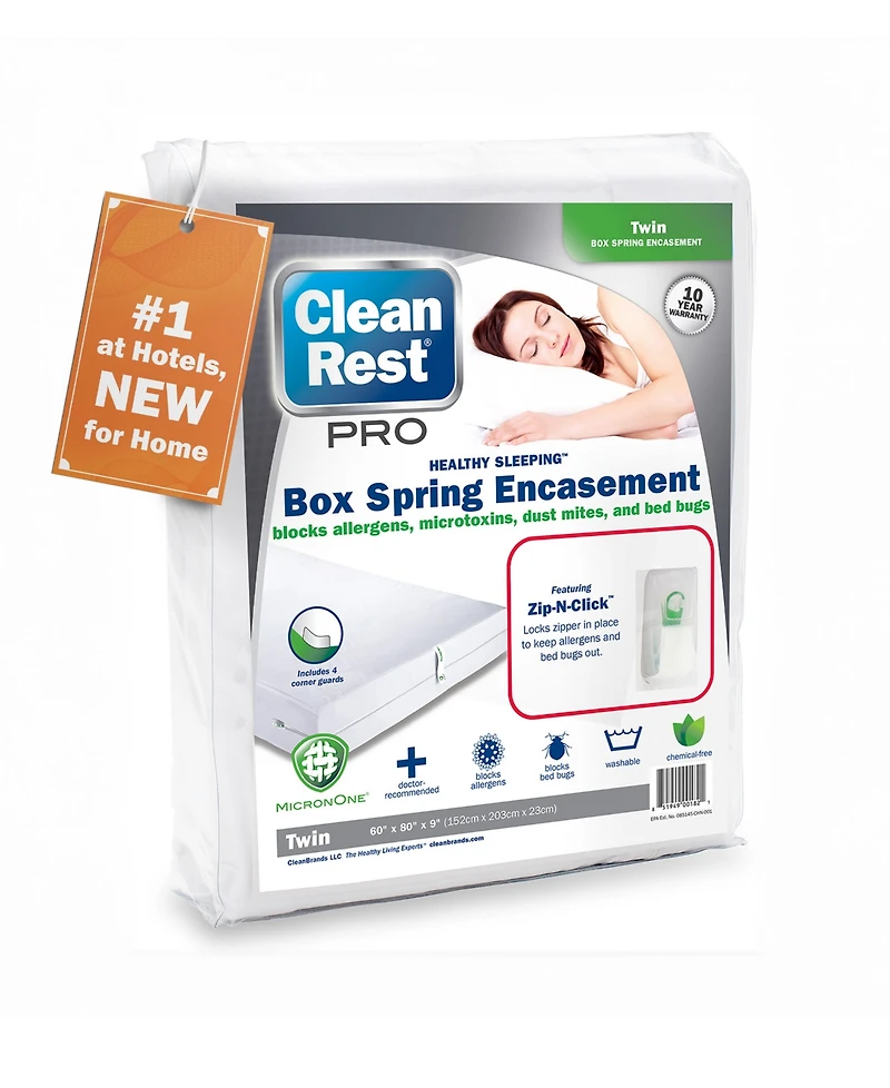 CleanBrands Pro Zippered Box Spring Encasement