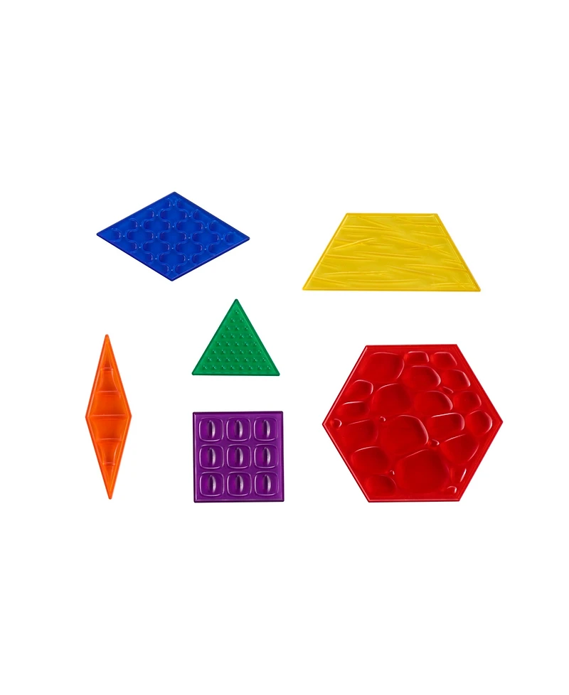 edxeducation Translucent Sensory Pattern Blocks
