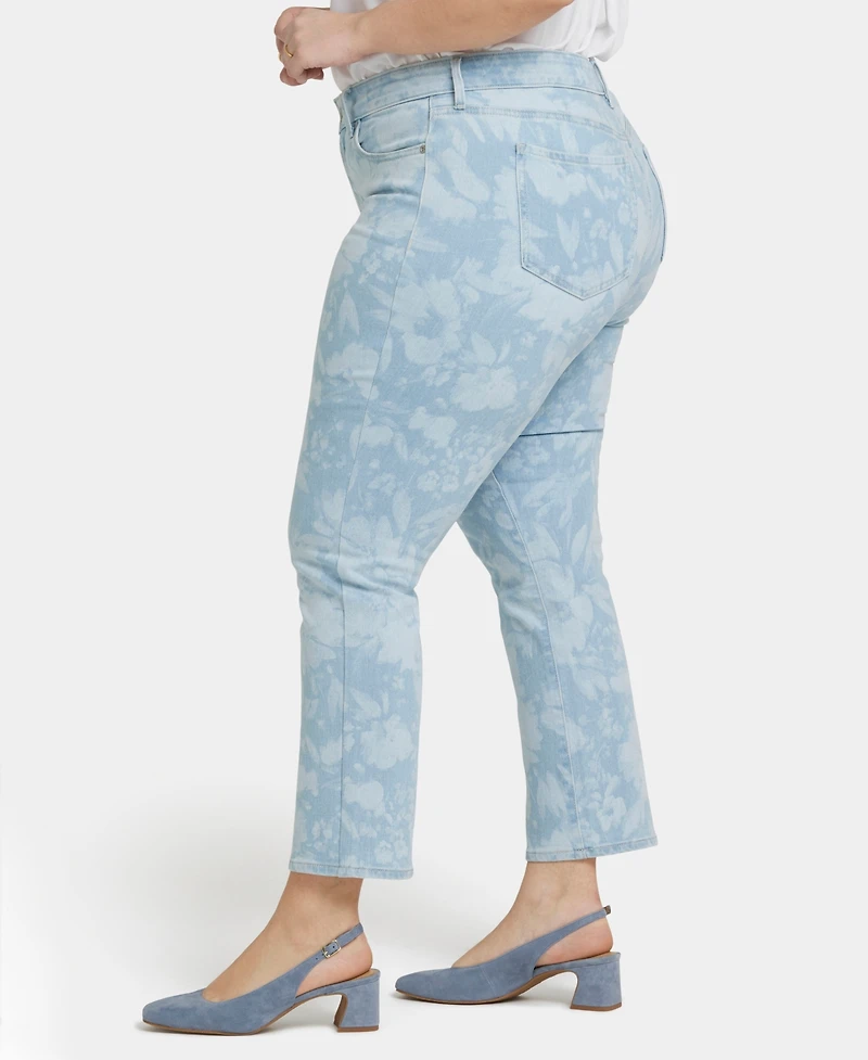 Nydj Plus Marilyn Straight Ankle Jeans