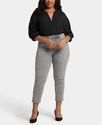 Nydj Plus Size Curve Shaper Sheri Slim Ankle Jeans