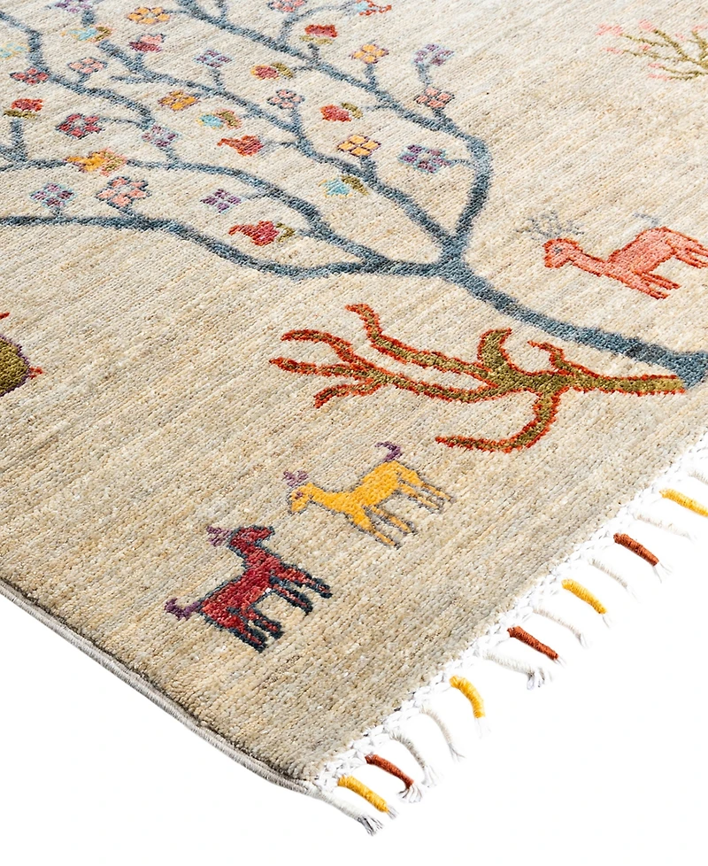 Adorn Hand Woven Rugs Tribal M1999 8'8"x11'8" Area Rug