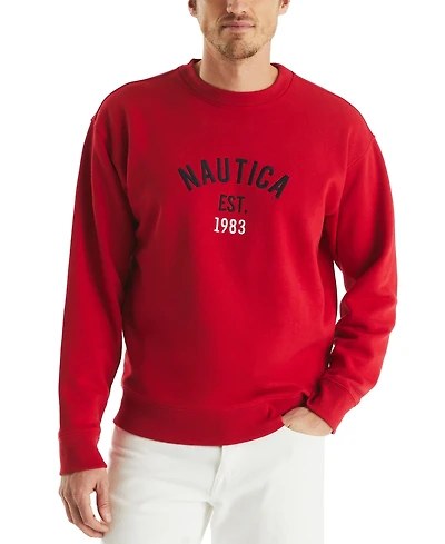 Nautica Men's Logo Crewneck Sweatshirt