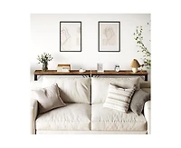 gaomon 5.9" Narrow Sofa Table, Skinny Console Table with Storage, Slim Behind Couch Table for Living Room, Entryway, Hallway