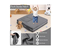 gaomon Kids Play Couch, 3Pcs Modular Kids Couch Toddler Couch for Playroom Bedroom Furniture