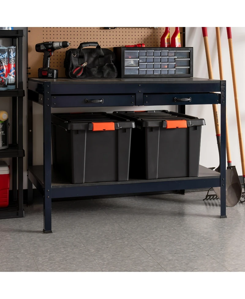 Iris Usa 19 Gal. Plastic Storage Bins with Lids, Latching Totes, Heavy Duty Containers