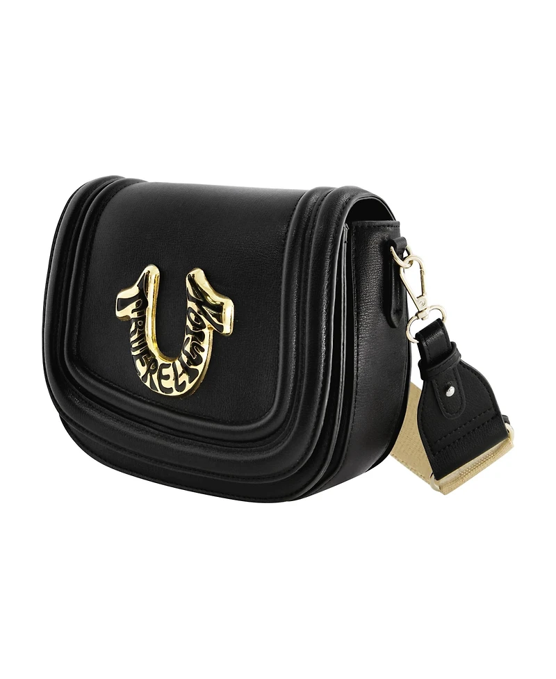 True Religion Women's Crossbody Bag with Branded Logo Detail