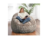 gaomon Bean Bag Chairs for Adults, Faux Fur Bean Bag Chair with Filler, Soft Plush Living Room Beanbag Chair Armrest Bean Bag Couch