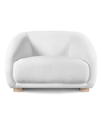 Furniture of America 42" Waxley Chemille Sloped Arm Chair