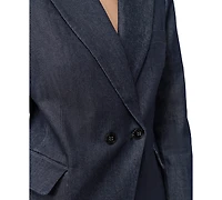 Dkny Jeans Women's Double-Breasted Denim Blazer - DDN