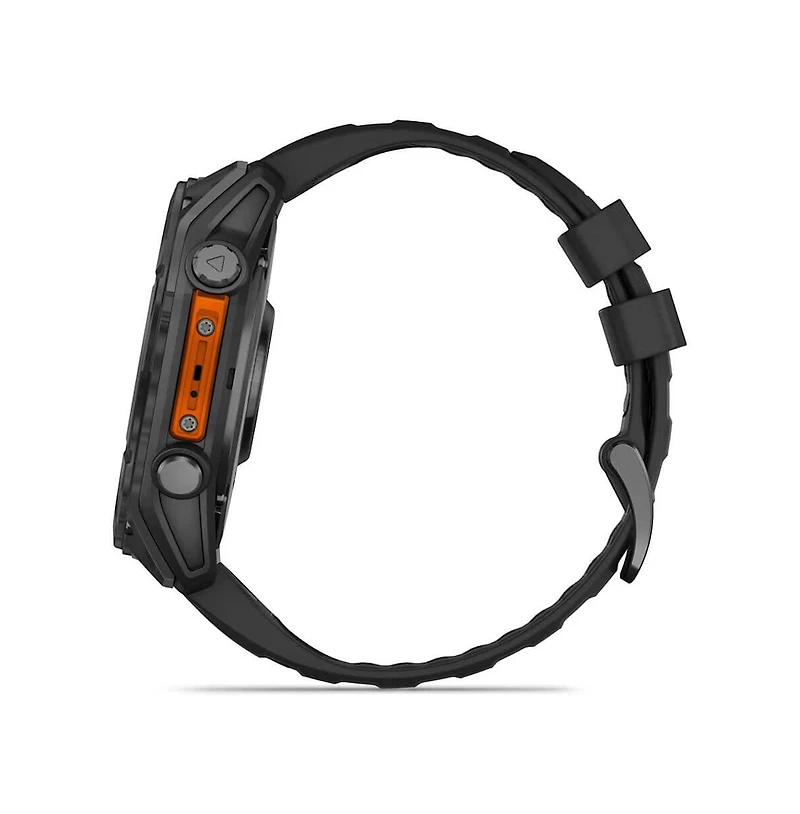 Garmin fenix 8 51mm, Amoled, Outdoor & Fitness Gps Smartwatch, Glass, Slate Gray Steel/Black, Black Band, Ww