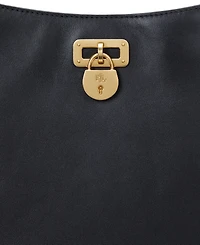 Lauren Ralph Leather Medium Tanner Shoulder Bag
