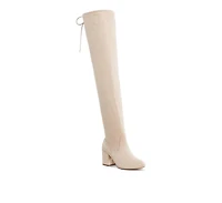 Liama Minimal Drawstring Detail Knee-High Boots