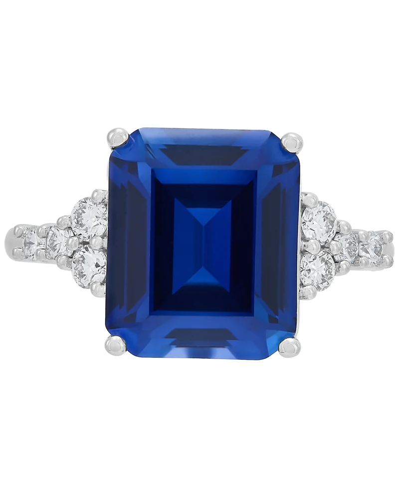 Grown With Love Lab Gemstone & Diamond (1/3 ct. t.w.) Ring 14K Gold