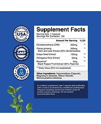 Nature's Craft Advanced Diindolylmethane Dim Supplement for Men, Estrogen Blocker, Dim 200mg Panax Ginseng BioPerine, Hormone Balance for Men, Nature'