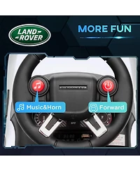 Qaba 2 in 1 Land Rover Licensed 6V Ride On Car, Sliding Car, Light