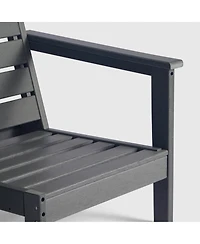 WestinTrends Outdoor Patio Hdpe Loveseat Sofa with Cushions