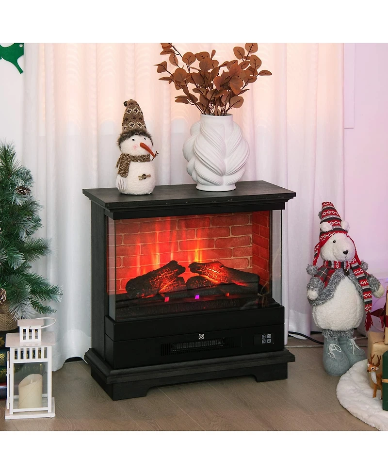 Sugift 27 Inch Freestanding Fireplace with Remote Control