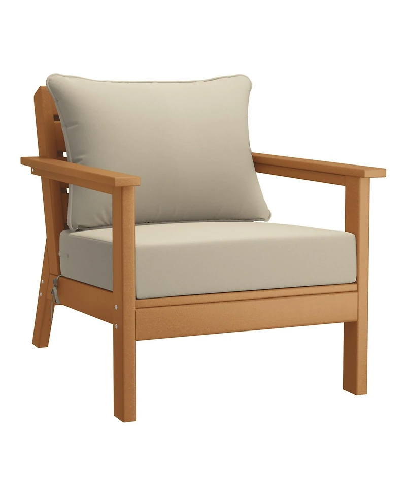 WestinTrends Outdoor -Piece Teak Modular Sectional Patio Furniture Sofa Set