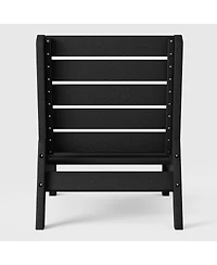 WestinTrends Outdoor Hdpe Deep Seating Modular Armless Patio Chair with Cushions