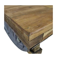 vidaXL Coffee Table Mixed Recycled Wood 35.4"x19.7"x13.8"