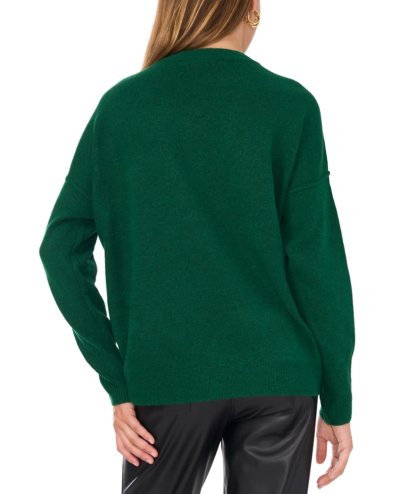 Vince Camuto Cozy Long Sleeve Extend Shoulder Sweater