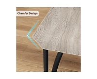 3 Pieces Dining Table Set for 2, Room Small Kitchen 2 with Upholstered Chairs, Dinner