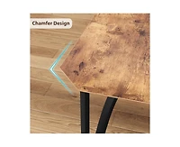 3 Pieces Dining Table Set for 2, Room Small Kitchen 2 with Upholstered Chairs, Dinner