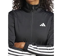 adidas Women's Tricot 3-Stripes Track Jacket